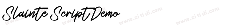 Slainte Script Demo字体转换